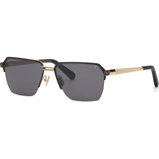 Philipp Plein Lunettes de Soleil PLEIN ROYAL SPP225M Or et Fumée