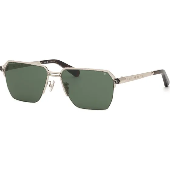 Philipp Plein SPP225M PLEIN ROYAL - Lunettes de soleil Carrées Vertes