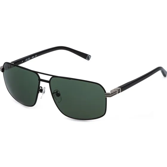 Fila SFID24 541 Lunettes de Soleil Carrées en Métal - Noir et Vert