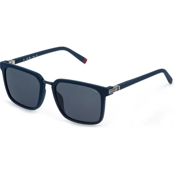 Fila SFID25 Lunettes de Soleil Carrées Bleues Fumées pour Homme