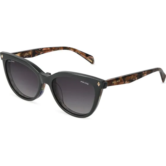 Police UPLT98E Dawn Lite 2 P82P - Monture Papillon Acétate Marron Vert