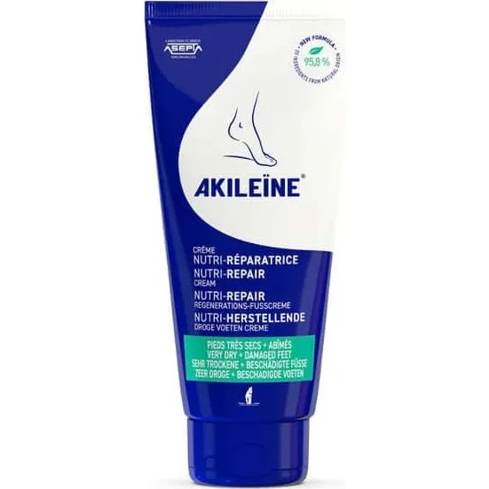 Akileine Nutri-repair Crème régénérante pour les pieds, 100 ml