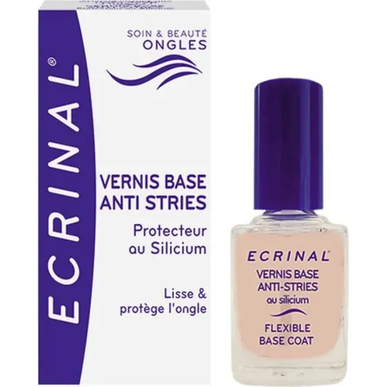 Ecrinal Vernis Base Anti-Stries au Silicium - 10ml