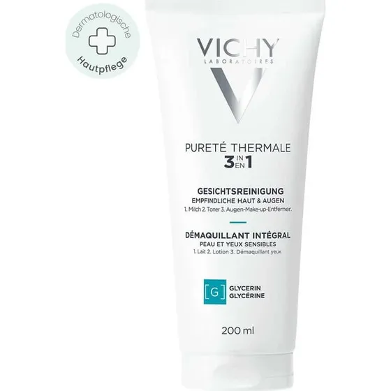 Vichy Pureté Thermale Nettoyant Visage 3-en-1 - 200 ml