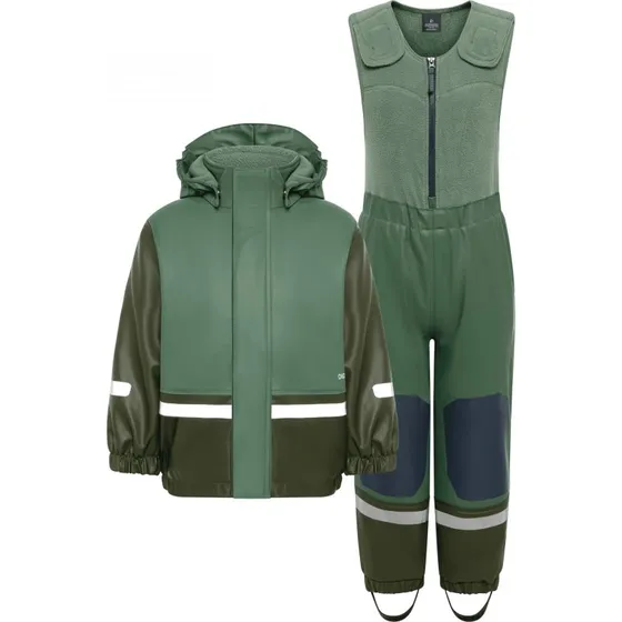 Didriksons Boardman 12 Ensemble de Pluie Junior - Vert Foncé