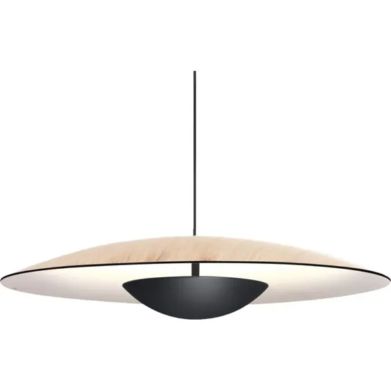 Marset Suspension LED Ginger Triac 42cm Chêne et Blanc