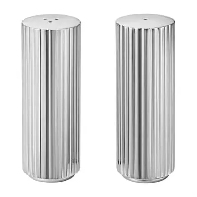 Georg Jensen Salière et poivrière Bernadotte en acier inoxydable