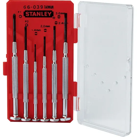 Stanley 1-66-039 - Kit de 6 Tournevis Horlogers