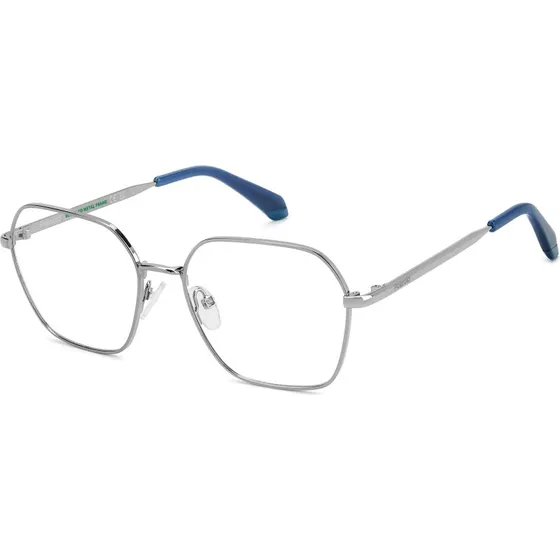 Polaroid Junior PLD D850 Lunettes Optiques Carrées en Métal Ruthénium