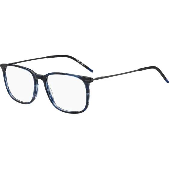 Hugo Boss HG 1407 38I - Lunettes de vue carrées en acétate bleu