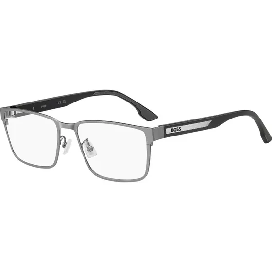 Hugo Boss BOSS 1912/G R81 - Lunettes de vue carrées en métal Ruthénium