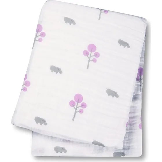 Lulujo Lange Mousseline Hippo Rose