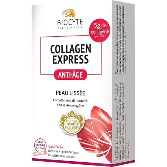 Biocyte Collagen Express - 10 Sachets Saveur Pêche