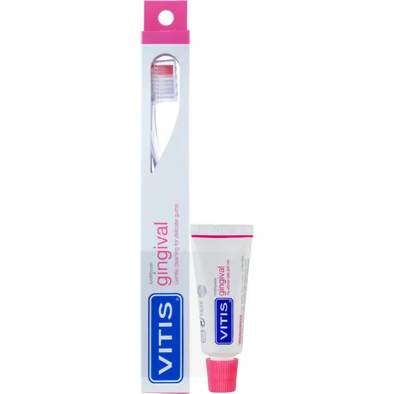 Vitis Gingival Brosse à Dents Souple et Dentifrice 15 ml