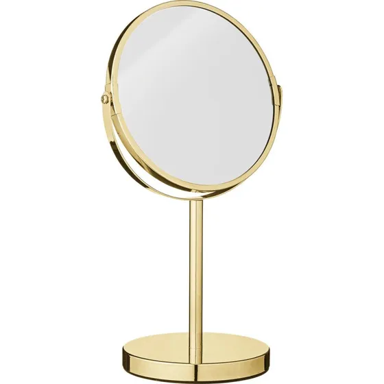 Bloomingville Miroir de maquillage doré grossissant