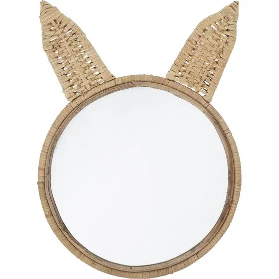 Bloomingville Mini Miroir Lapin Roseau Naturel