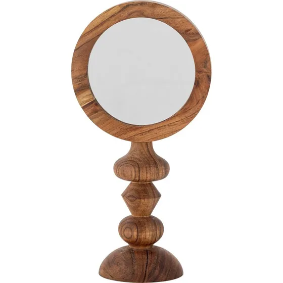 Bloomingville Malukka Miroir de Table Acacia Brun