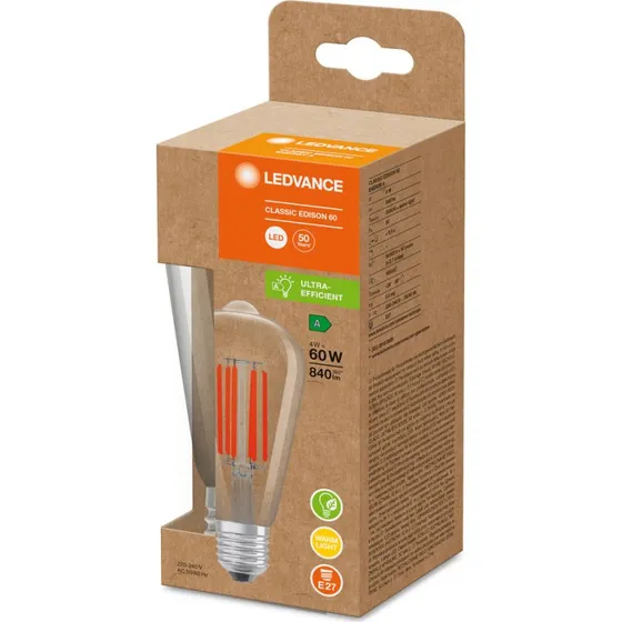 LEDVANCE LED Classic Edison 4W 830 E27