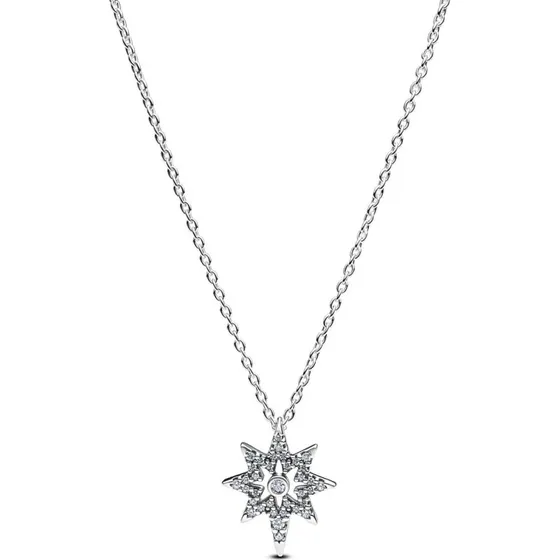 Pandora Collier Pendentif toile Polaire Argent 925