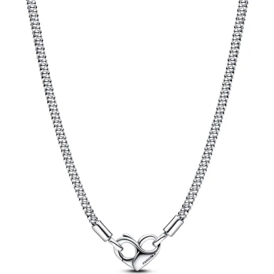 Pandora Moments Collier Maille Cloute Argent 925