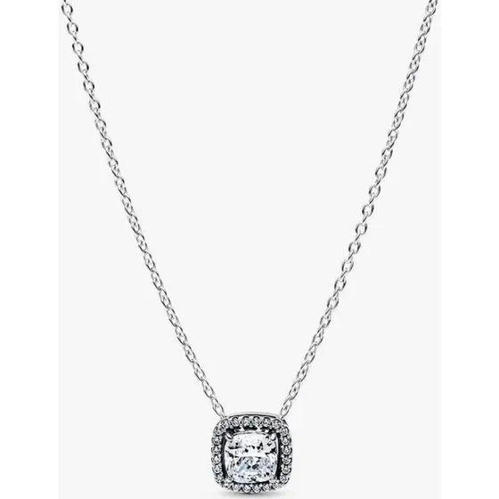 Pandora Collier et Pendentif Halo Argent 393560C02