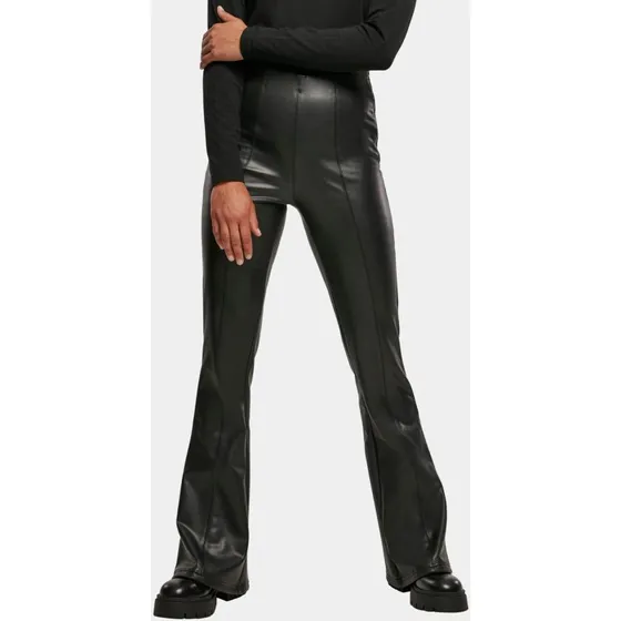 Urban Classics Jean Slim Stretch Noir Évasé Femme