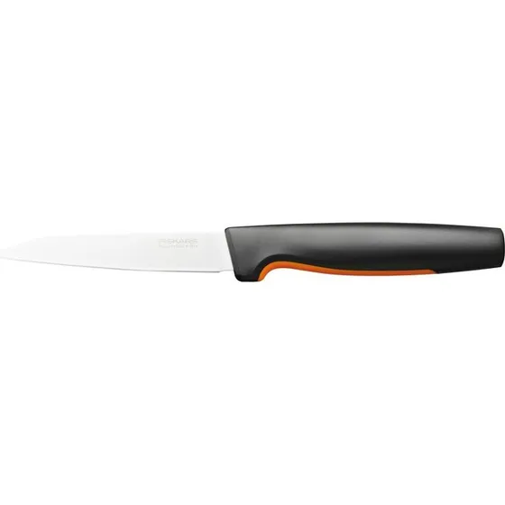 Fiskars Couteau d'office acier inoxydable noir 11 cm