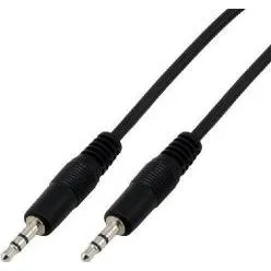 Cble audio stro 3,5 mm mle/mle 3,0 m noir