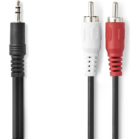 Nedis Câble Audio Jack 3,5 mm vers 2x RCA 5 m