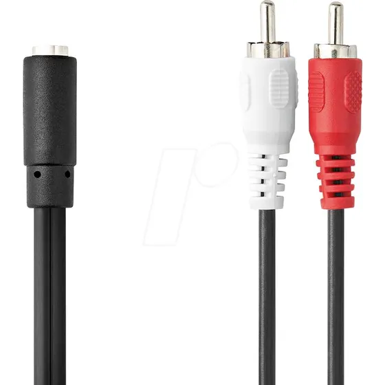 Nedis Câble Audio RCA vers Jack 3,5 mm 20 cm