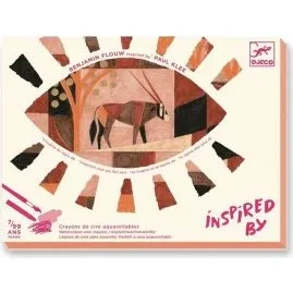 Djeco Crayons de cire aquarellables Dsert