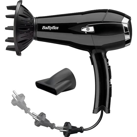 BaByliss D374DE Sche-cheveux 2000 W Noir