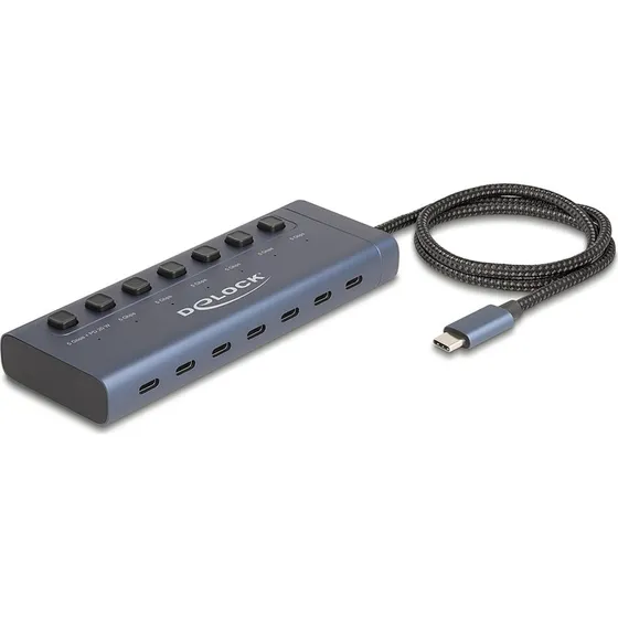 Delock Hub USB 3.0 7 ports USB-C avec PD 20W