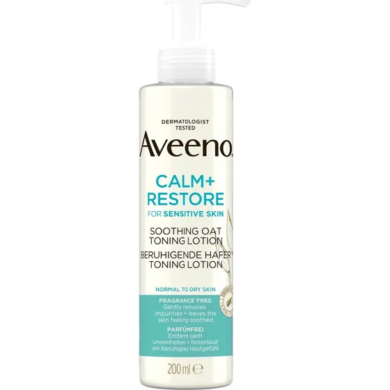 Aveeno Calm+ Restore Nettoyant Nourrissant à l'Avoine, 200 ml