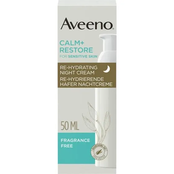 Aveeno Calm+ Restore Crème de Nuit Réhydratante 50 ml