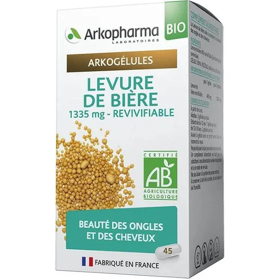 Arkopharma Arkogélules Levure de Bière Bio - 45 Gélules