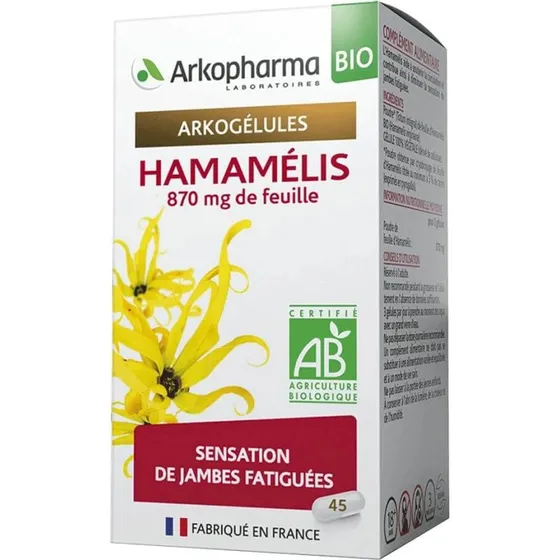 Arkopharma Arkogélules Hamamelis Bio - 45 Gélules