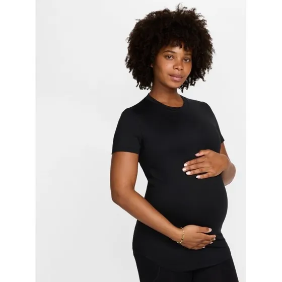 Nike One T-shirt de Maternité à Manches Courtes - Noir
