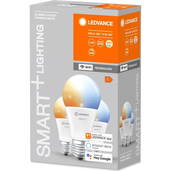 LEDVANCE SMART+ WiFi E27 Blanc Dynamique 9W