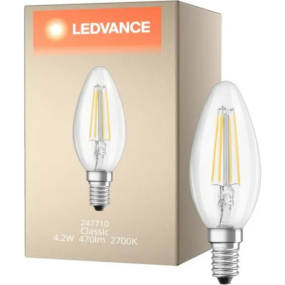 LEDVANCE Classic B DIM E14 4.2W CRI97 Clair