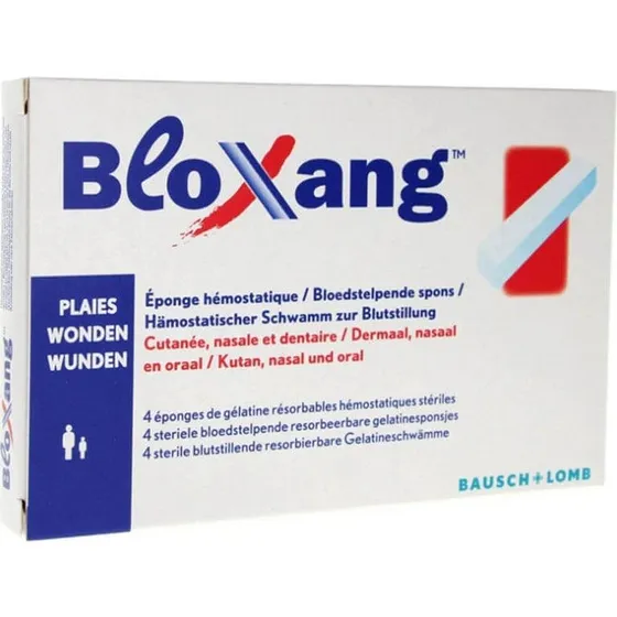 Bausch & Lomb Bloxang Éponges Hémostatiques Résorbables - 4 pièces
