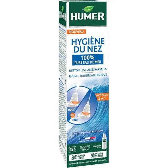 Humer Hygiène du Nez Eau de Mer Isotonique Adultes 150ml