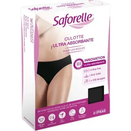 Saforelle Slip Ultra-Absorbant pour Règles et Incontinence, Taille 40