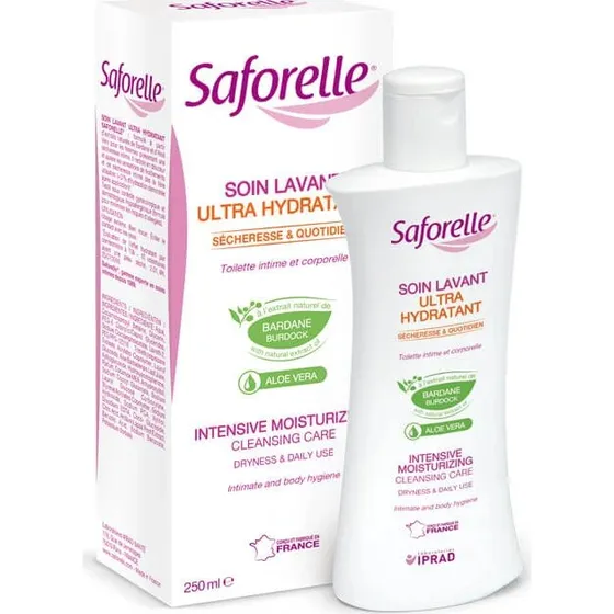 Saforelle Gel d'hygiène intime et corporelle ultra hydratant, 250 ml