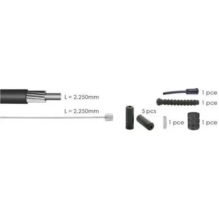 Elvedes Jeux de Cbles de Vitesses Universel Noir