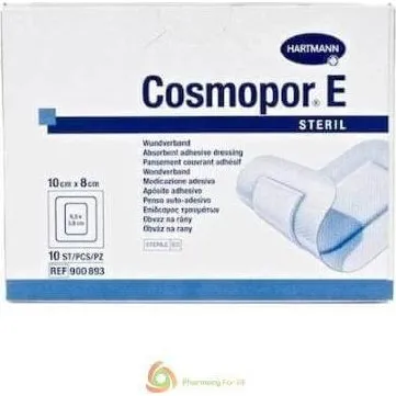 HARTMANN Cosmopor E Pansements Stériles Auto-adhésifs 10x8cm, 10pcs