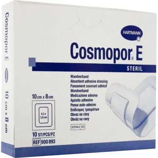 Hartmann Cosmopor E Pansement Chirurgical Stérile 10x8 cm, 25 pcs