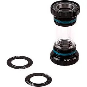 Cema Jeu de Pédalier Adaptateur BSA-DUB Inoxydable Noir