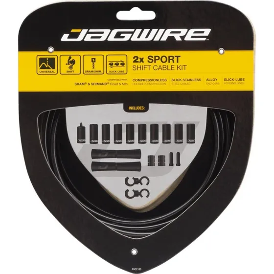 Jagwire 2x Sport Shift Kit Câble de Dérailleur