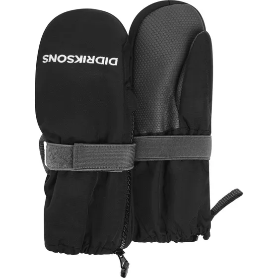 Didriksons Biggles Zip 9 Moufles Enfant - Noir